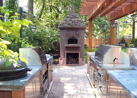 outdoor kitchen fireplace knoxville