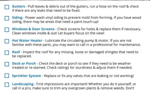 Spring Maintenance Checklist for your Knoxville home - Troy Stavros Doorbell Real Estate